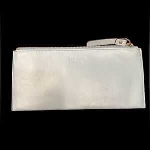 Kate Spade Light Blue Leather Clutch